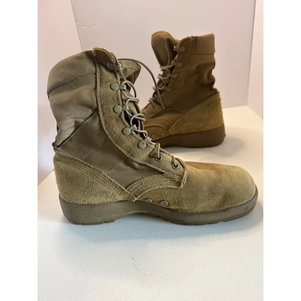 McRae Mens Coyote Tan Military Combat Boots Vibram Sole 9XW 8430-01-632-4344